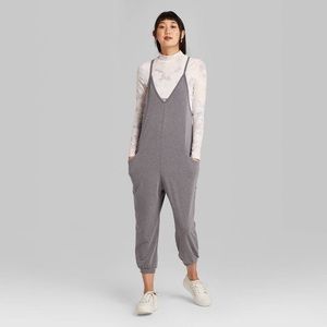 Sleeveless V-neck jumpsuit